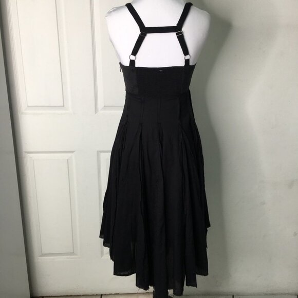 New Free People Womens Boho Chic Embroidered Dress Size 2 Black NWOT - Picture 8 of 14